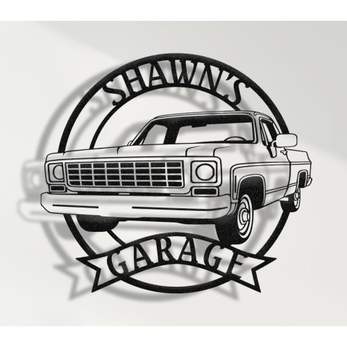 Chevrolet C10 1974 | Custom Metal Wall Sign | Personalized Vintage Pickup Decor