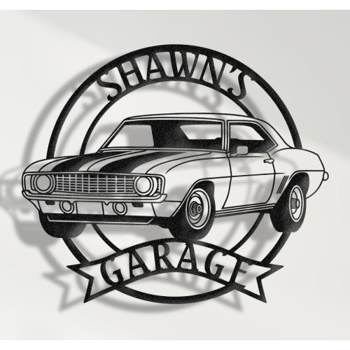 Chevrolet Camaro 1969 | Custom Metal Wall Sign | Personalized Classic Muscle Car Decor