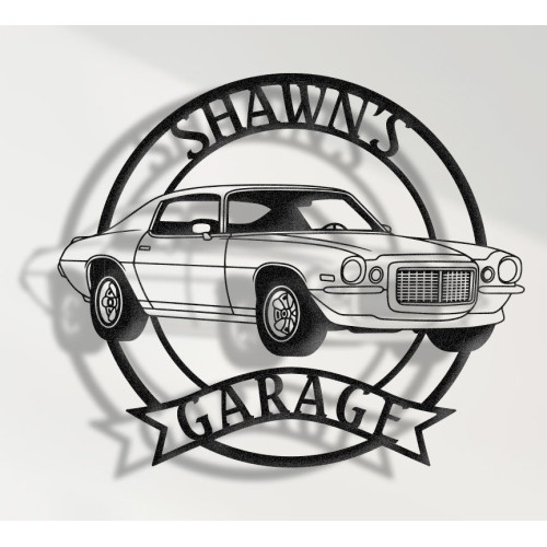 Chevrolet Camaro 1971 | Custom Metal Wall Sign | Personalized Classic Muscle Car Decor