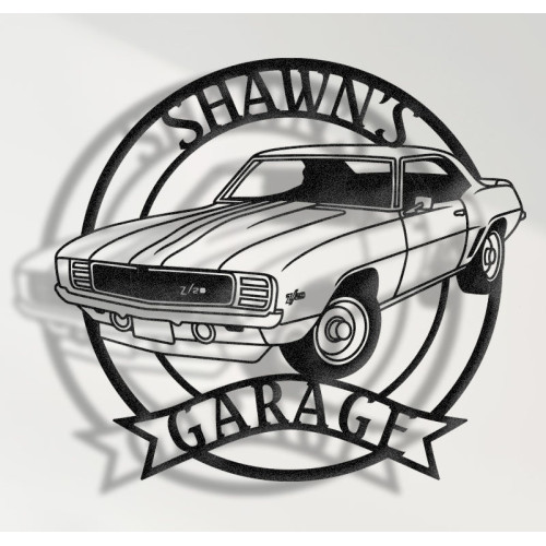 Chevrolet Camaro 1969 Z28 | Custom Metal Wall Sign | Personalized Classic Muscle Car Decor