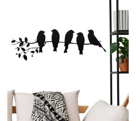 Birds Metal Cut Wall Art – Modern Home Decor, Minimalist Wall Decor
