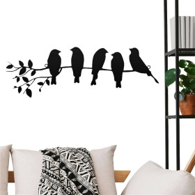 Birds Metal Cut Wall Art – Modern Home Decor, Minimalist Wall Decor