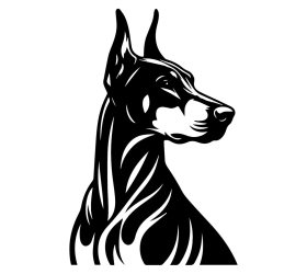 Dog Metal Cut Wall Art – Modern Home Decor, Minimalist Wall Decor