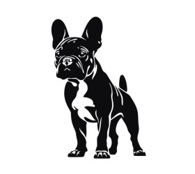 Dog Metal Cut Wall Art – Modern Home Decor, Minimalist Wall Decor